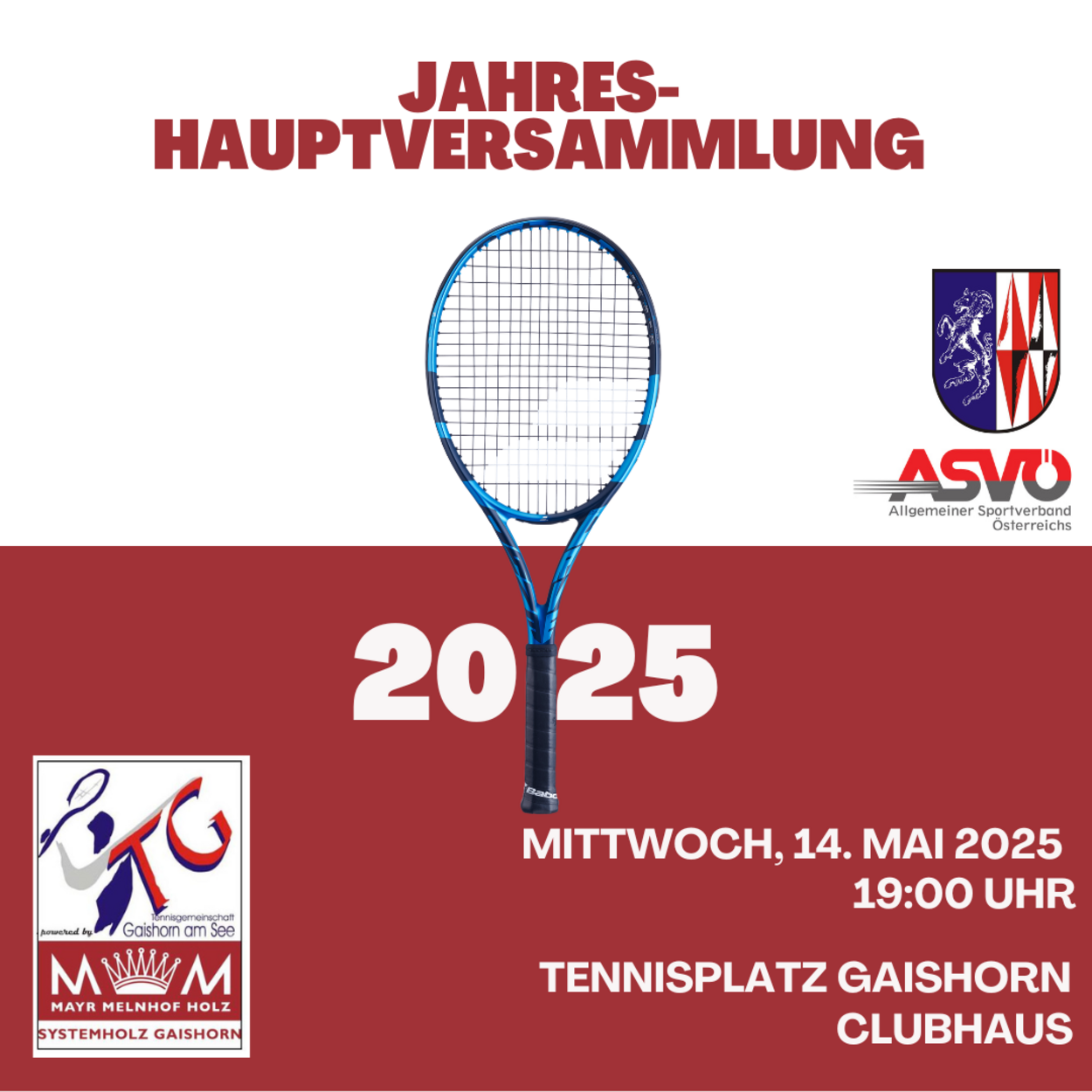 Einladung Jahreshauptversammlung 2025
